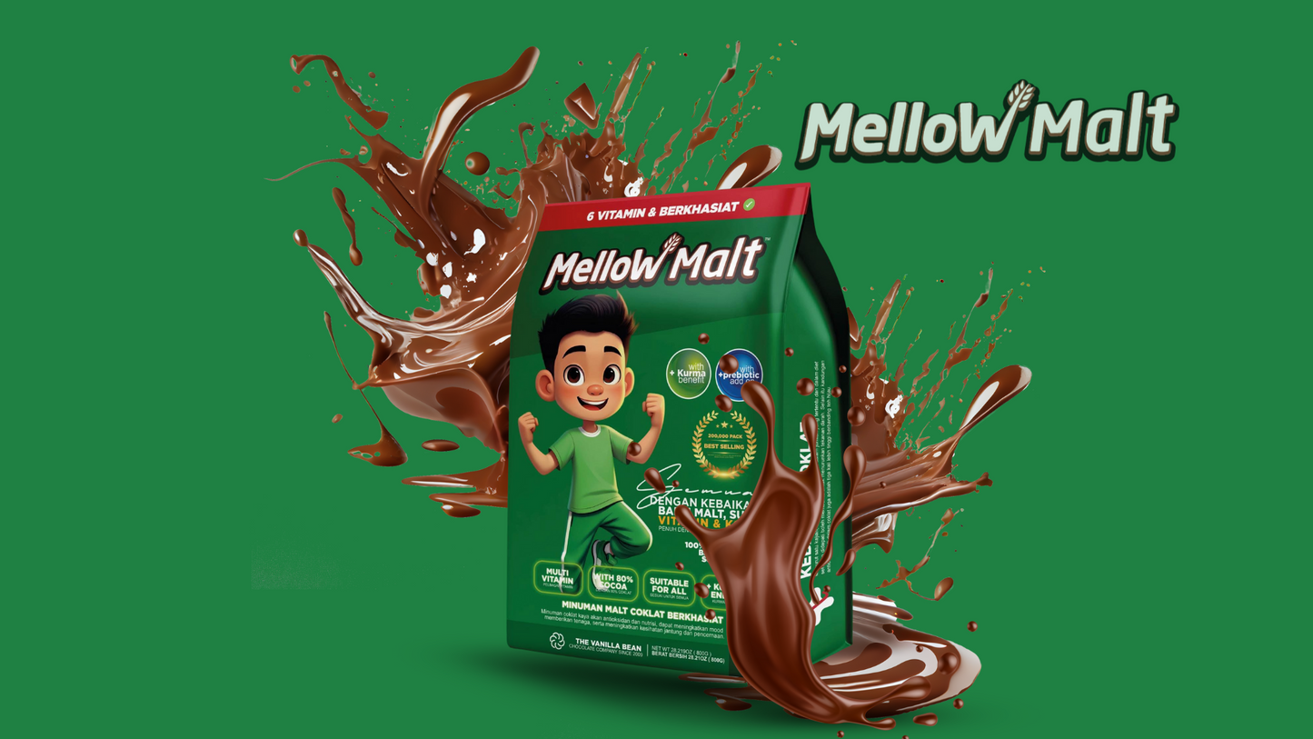 Mellow Malt Minuman Malt Coklat 800g Premium COKLAT & MALT