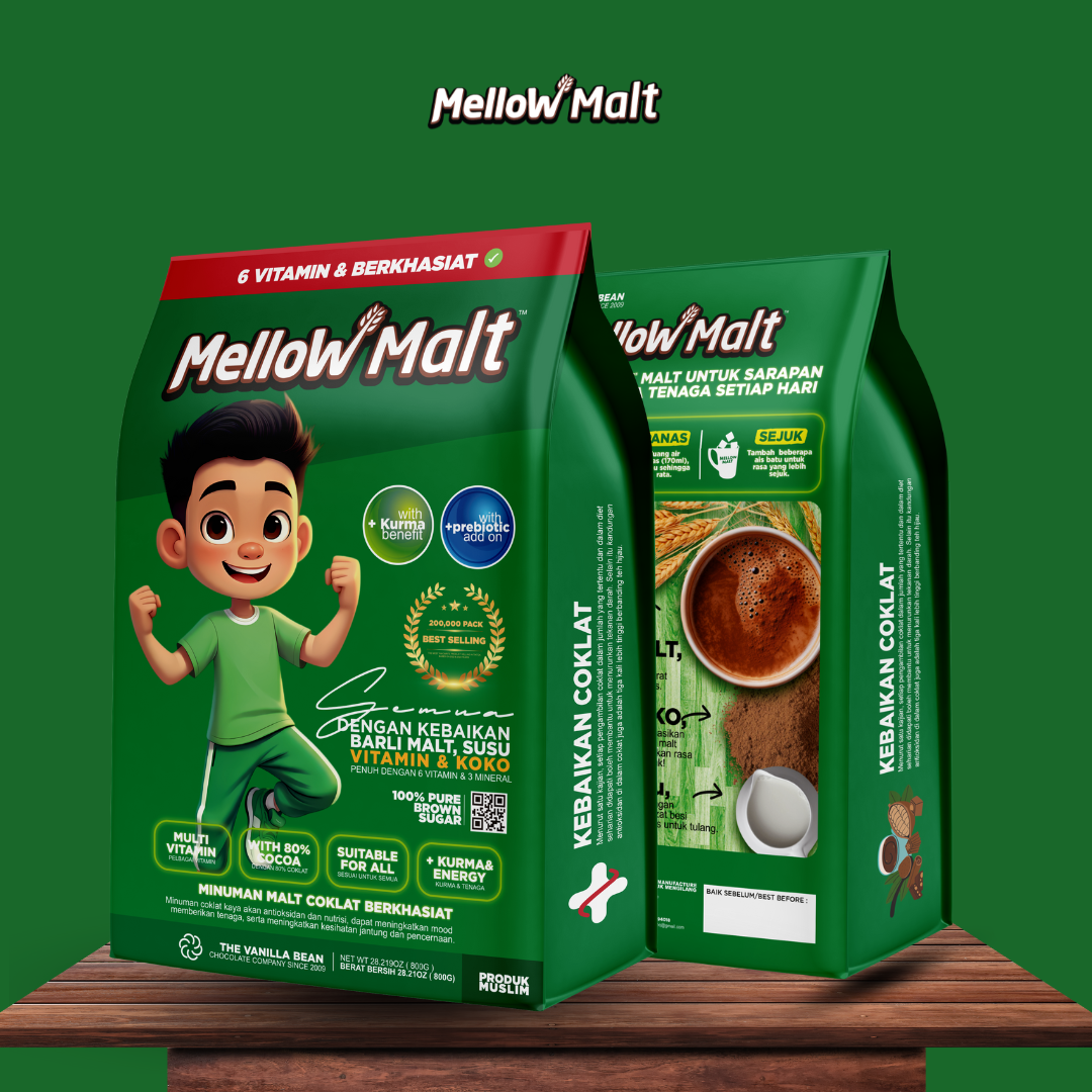 Mellow Malt Minuman Malt Coklat 800g Premium COKLAT & MALT